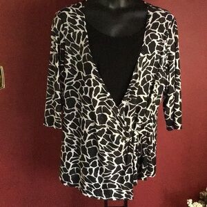 ANIMAL PRINT TOP SIZE 2X